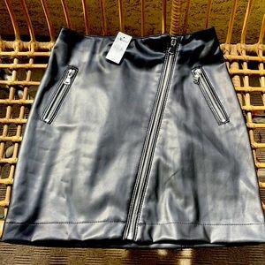 Express faux leather skirt size 2